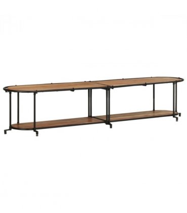 vidaXL TV Cabinet 200x42x40 cm Solid Wood Acacia — Size: 200 x 42 x 40 cm