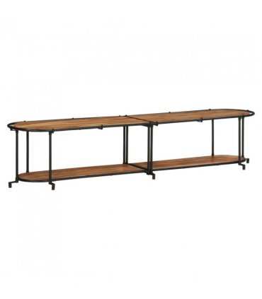 vidaXL TV Cabinet 200x42x40 cm Solid Wood Acacia — Size: 200 x 42 x 40 cm