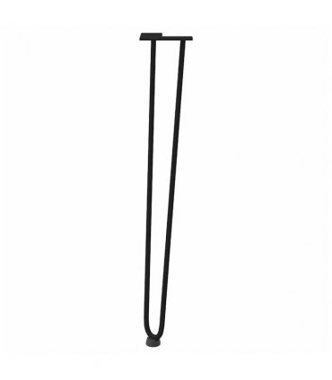 vidaXL hairpin legs for console tables for Console Table 4 pcs Black 72 cm Solid Steel — Model: 2 rods