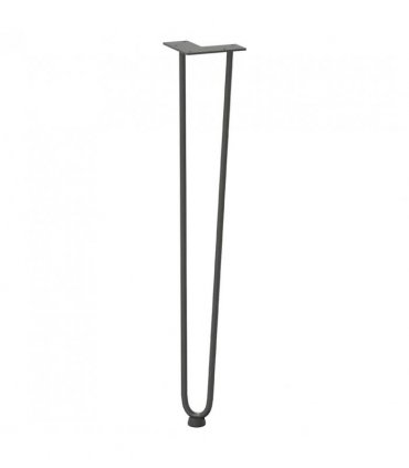 vidaXL hairpin legs for console tables for Console Table 4 pcs Anthracite 72 cm Solid Steel — Model: 2 rods