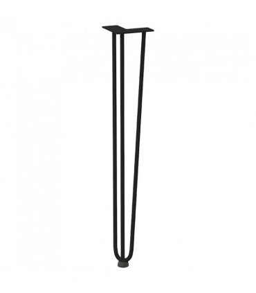 vidaXL hairpin legs for console tables for Console Table 4 pcs Black 72 cm Solid Steel — Model: 3 rods