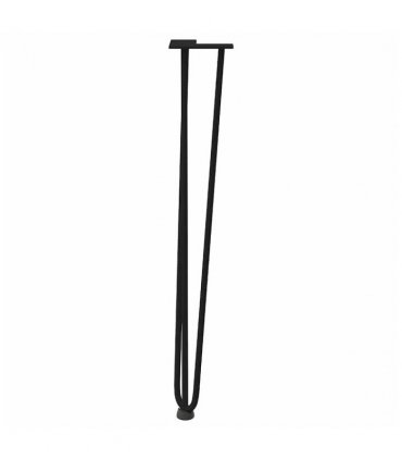 vidaXL hairpin legs for console tables for Console Table 4 pcs Black 72 cm Solid Steel — Model: 3 rods