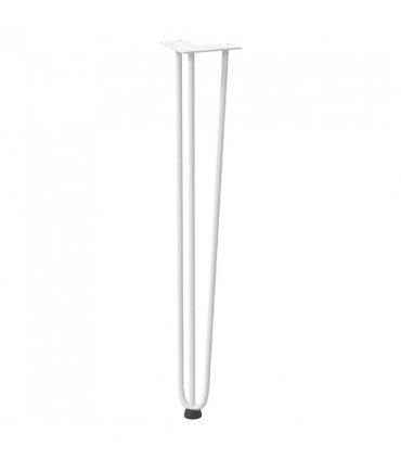 vidaXL hairpin legs for console tables for Console Table 4 pcs White 72 cm Solid Steel — Model: 3 rods