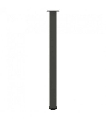 vidaXL Bar Table Legs 4 pcs Anthracite 110-112 cm Steel — Size: 110-112 cm (80 mm)