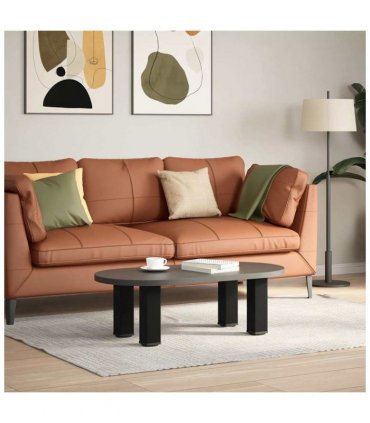 vidaXL Coffee Table Legs 4 pcs Black 42-44 cm Steel — Size: 42-44 cm (80 mm)