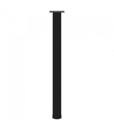vidaXL Bar Table Legs 4 pcs Black 100-102 cm Steel — Size: 100-102 cm (80 mm)