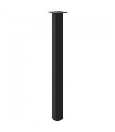vidaXL Bar Table Legs 4 pcs Black 90-92 cm Steel — Size: 90-92 cm (80 mm)