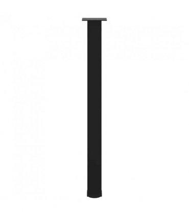 vidaXL Bar Table Legs 4 pcs Black 90-92 cm Steel — Size: 90-92 cm (80 mm)