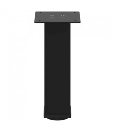 vidaXL Coffee Table Legs 4 pcs Black 30-32 cm Steel — Size: 30-32 cm (80 mm)