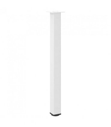 vidaXL Bar Table Legs 4 pcs White 100-102 cm Steel — Size: 100-102 cm (80 mm)