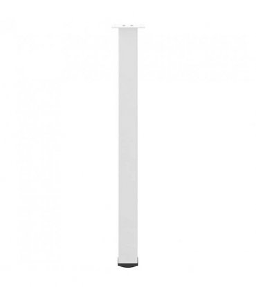 vidaXL Bar Table Legs 4 pcs White 100-102 cm Steel — Size: 100-102 cm (80 mm)
