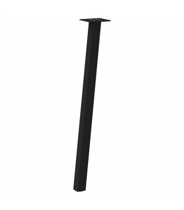 vidaXL Console Table Legs 4 pcs Black 72 cm Steel — Size: 72 cm (40 mm)