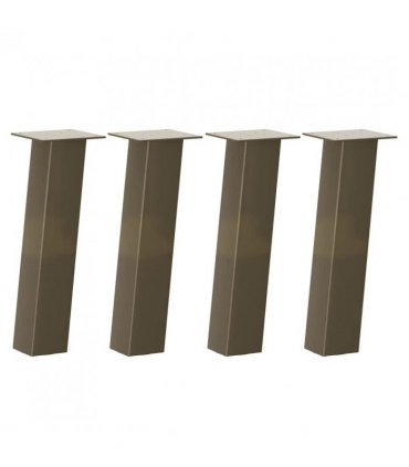 vidaXL Coffee Table Legs 4 pcs Natural Steel 30 cm Steel — Size: 30 cm (80 mm)