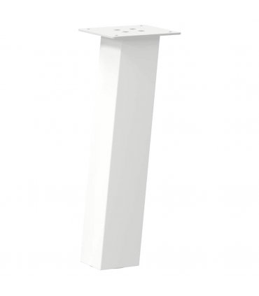 vidaXL Coffee Table Legs 4 pcs White 30 cm Steel — Size: 30 cm (80 mm)