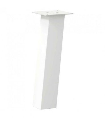 vidaXL Coffee Table Legs 4 pcs White 42 cm Steel — Size: 42 cm (80 mm)