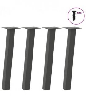 vidaXL Coffee Table Legs 4 pcs Anthracite 42 cm Steel — Size: 42 cm (40 mm)