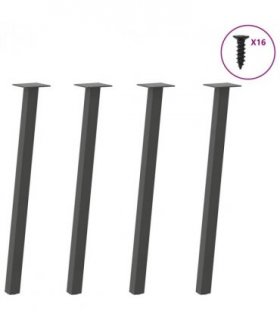 vidaXL Console Table Legs 4 pcs Anthracite 72 cm Steel — Size: 72 cm (40 mm)