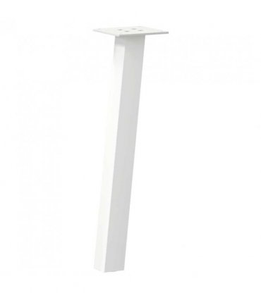 vidaXL Coffee Table Legs 4 pcs White 42 cm Steel — Size: 42 cm (40 mm)