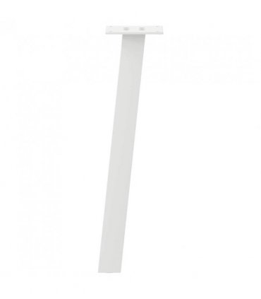 vidaXL Coffee Table Legs 4 pcs White 42 cm Steel — Size: 42 cm (40 mm)