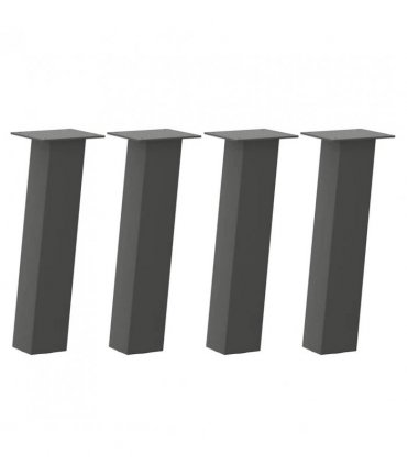 vidaXL Coffee Table Legs 4 pcs Anthracite 42 cm Steel — Size: 42 cm (80 mm)