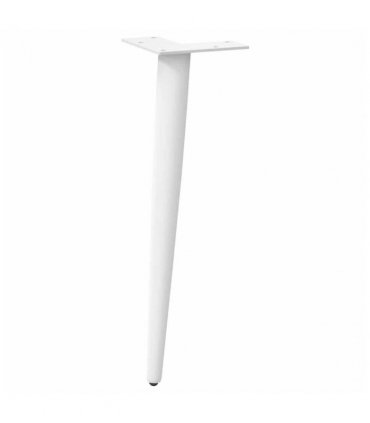 vidaXL Coffee Table Legs Conical Shape 4 pcs White 42-43 cm Steel