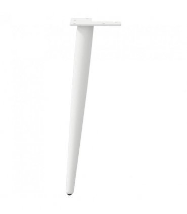 vidaXL Coffee Table Legs Conical Shape 4 pcs White 42-43 cm Steel