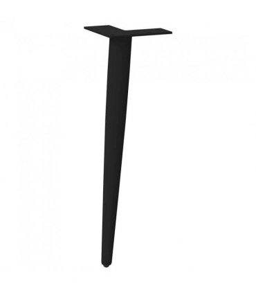 vidaXL Coffee Table Legs Conical Shape 4 pcs Black 30-31 cm Steel