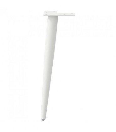 vidaXL Coffee Table Legs Conical Shape 4 pcs White 30-31 cm Steel