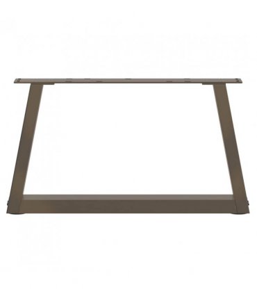 vidaXL Coffee Table Legs V-Shape 2 pcs Natural Steel 70x(30-31.3) cm Steel — Size: 70 x (30-31.3) cm