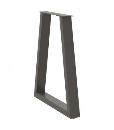 vidaXL Dining Table Legs V-Shape 2 pcs Anthracite 60x(72-73.3) cm Steel — Size: 60 x (72-73.3) cm