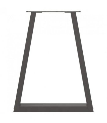vidaXL Dining Table Legs V-Shape 2 pcs Anthracite 60x(72-73.3) cm Steel — Size: 60 x (72-73.3) cm
