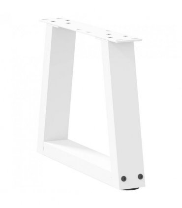 vidaXL Coffee Table Legs V-Shape 2 pcs White 30x(30-31.3) cm Steel — Size: 30 x (30-31.3) cm