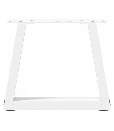 vidaXL Coffee Table Legs V-Shape 2 pcs White 30x(30-31.3) cm Steel — Size: 30 x (30-31.3) cm
