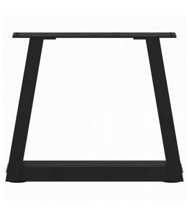 vidaXL Coffee Table Legs V-Shape 2 pcs Black 30x(30-31.3) cm Steel — Size: 30 x (30-31.3) cm