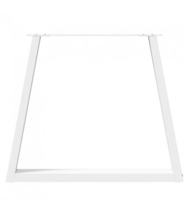 vidaXL Dining Table Legs V-Shape 3 pcs White 80x(72-73.3) cm Steel — Size: 80 x (72-73.3) cm