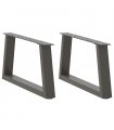 vidaXL Coffee Table Legs V-Shape 2 pcs Anthracite 50x(30-31.3) cm Steel — Size: 50 x (30-31.3) cm