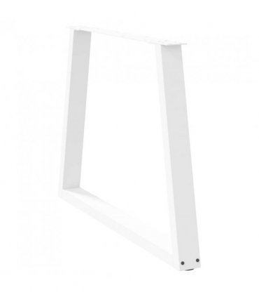 vidaXL Dining Table Legs V-Shape 3 pcs White 90x(72-73.3) cm Steel — Size: 90 x (72-73.3) cm