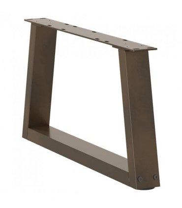 vidaXL Coffee Table Legs V-Shape 2 pcs Natural Steel 60x(30-31.3) cm Steel — Size: 60 x (30-31.3) cm