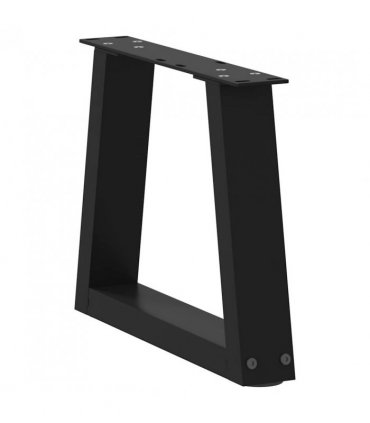 vidaXL Coffee Table Legs V-Shape 2 pcs Black 40x(30-31.3) cm Steel — Size: 40 x (30-31.3) cm