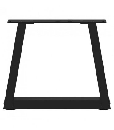 vidaXL Coffee Table Legs V-Shape 2 pcs Black 40x(30-31.3) cm Steel — Size: 40 x (30-31.3) cm
