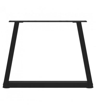 vidaXL Coffee Table Legs V-Shape 2 pcs Black 70x(42-43.3) cm Steel — Size: 70 x (42-43.3) cm