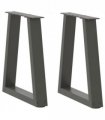 vidaXL Coffee Table Legs V-Shape 2 pcs Anthracite 28x(42-43.3) cm Steel — Size: 28 x (42-43.3) cm