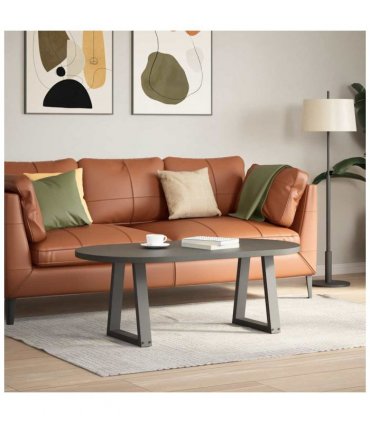 vidaXL Coffee Table Legs V-Shape 2 pcs Anthracite 28x(42-43.3) cm Steel — Size: 28 x (42-43.3) cm