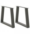 vidaXL Coffee Table Legs V-Shape 2 pcs Anthracite 50x(42-43.3) cm Steel — Size: 50 x (42-43.3) cm
