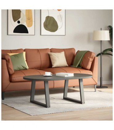 vidaXL Coffee Table Legs V-Shape 2 pcs Anthracite 50x(42-43.3) cm Steel — Size: 50 x (42-43.3) cm