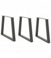 vidaXL Dining Table Legs V-Shape 3 pcs Anthracite 80x(72-73.3) cm Steel — Size: 80 x (72-73.3) cm