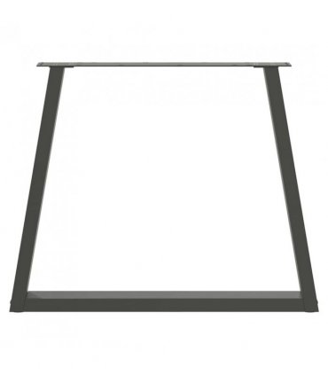 vidaXL Dining Table Legs V-Shape 2 pcs Anthracite 70x(72-73.3) cm Steel — Size: 70 x (72-73.3) cm