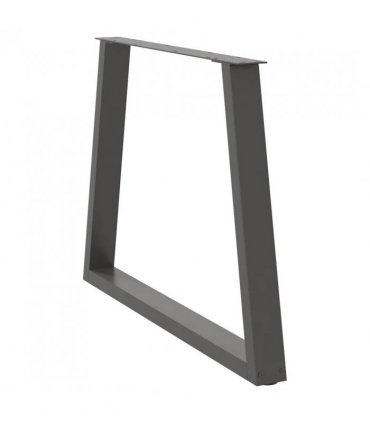 vidaXL Dining Table Legs V-Shape 2 pcs Anthracite 90x(72-73.3) cm Steel — Size: 90 x (72-73.3) cm