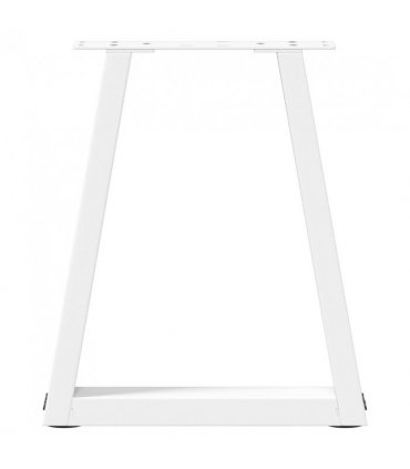 vidaXL Coffee Table Legs V-Shape 2 pcs White 38x(42-43.3) cm Steel — Size: 38 x (42-43.3) cm
