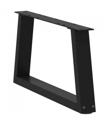 vidaXL Coffee Table Legs V-Shape 2 pcs Black 50x(30-31.3) cm Steel — Size: 50 x (30-31.3) cm